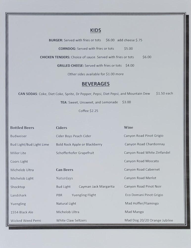Mill Creek Gathering Place Menu image 4